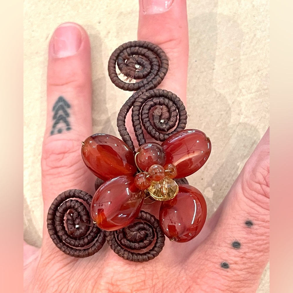 Carnelian Gemstone ring